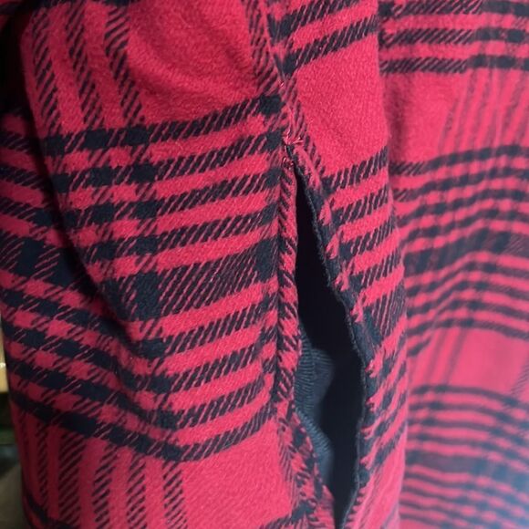 Red and black plaid shacket - Picture 5 of 6